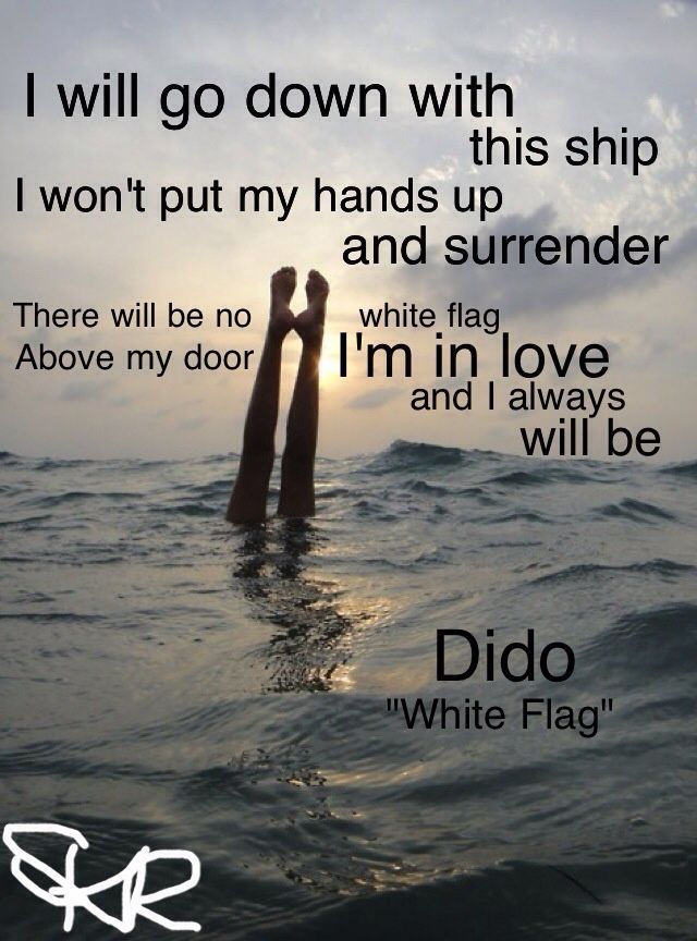 lyrics i will go down with this ship