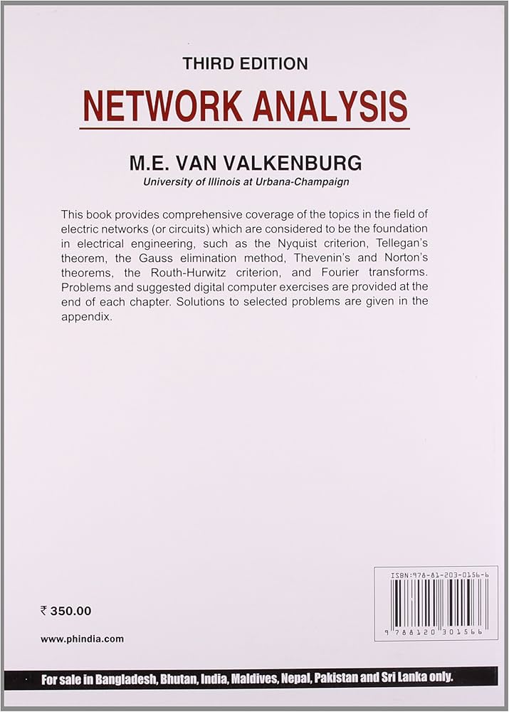 m e van valkenburg network analysis pdf