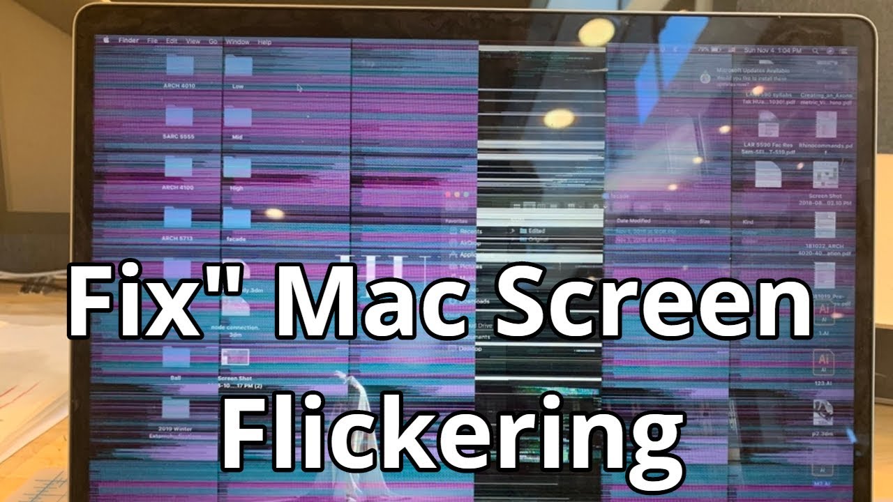 macbook pro screen shaking