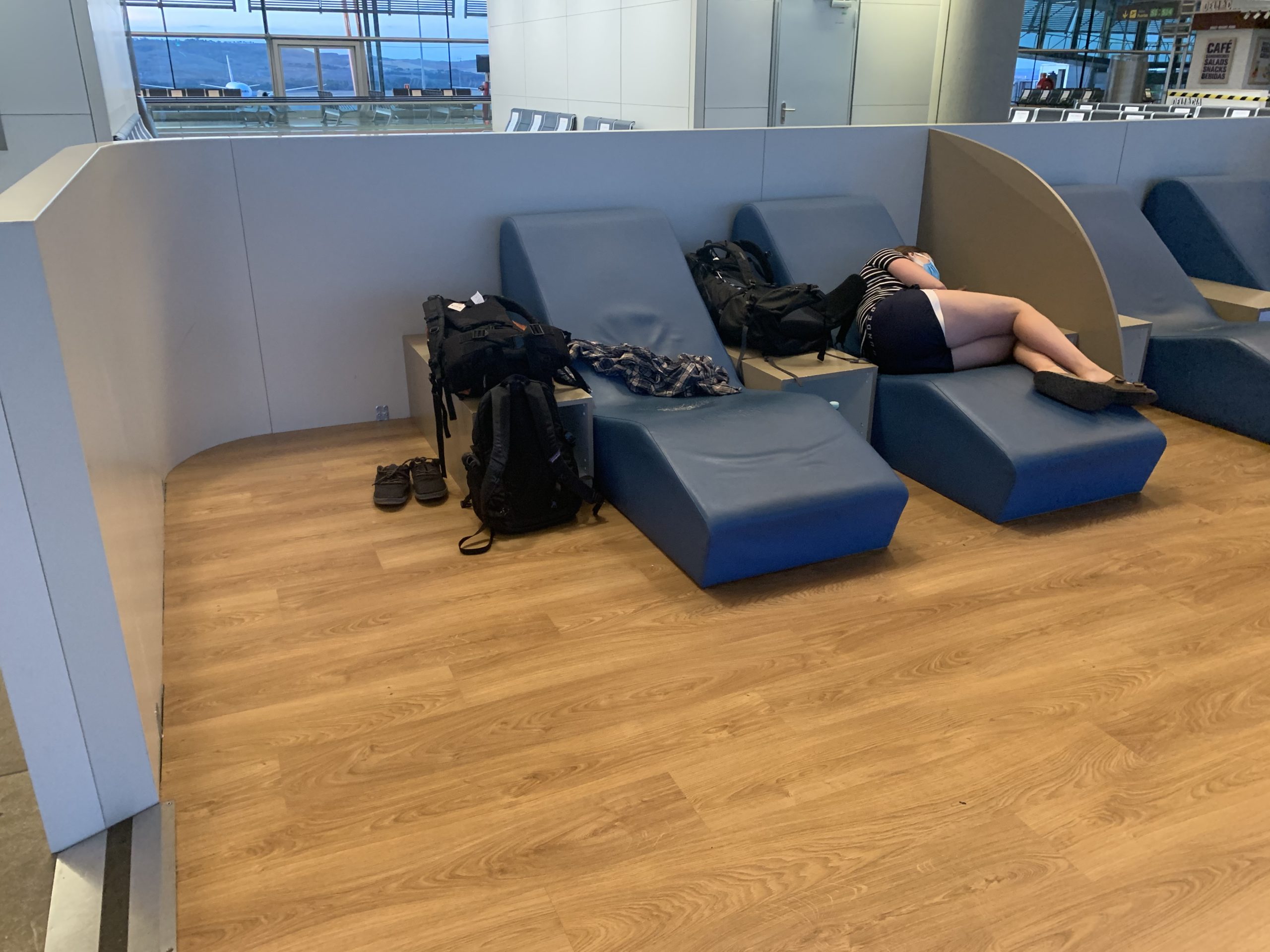 madrid airport overnight layover