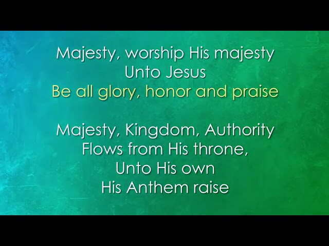 majesty worship his majesty song lyrics