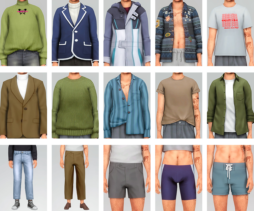 male clothing cc sims 4
