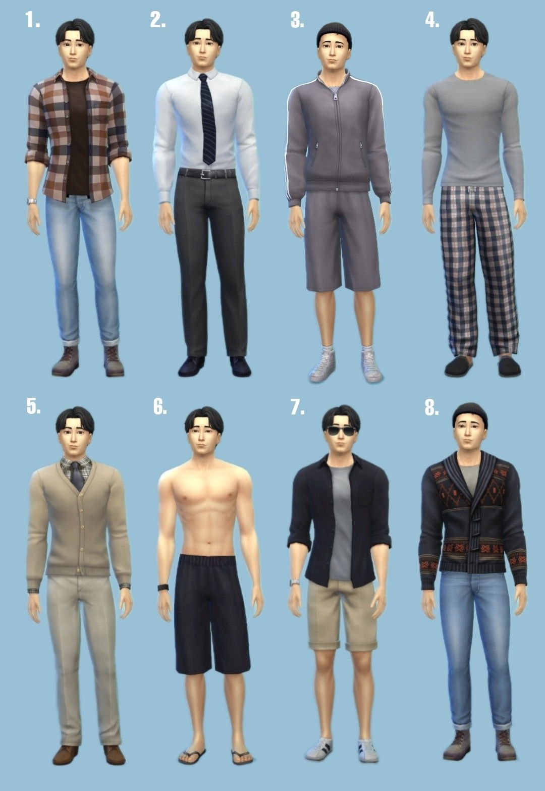 male outfits sims 4