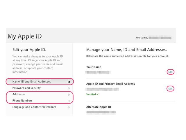 manage my apple id