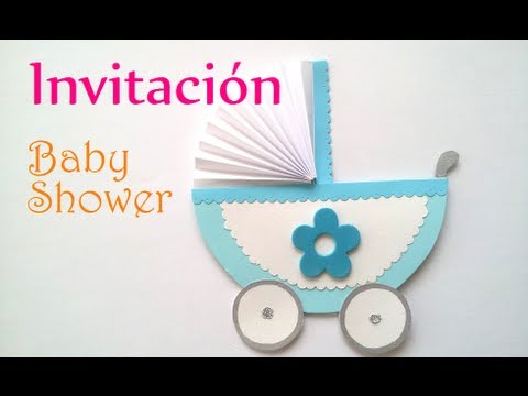 manualidades invitaciones para baby shower
