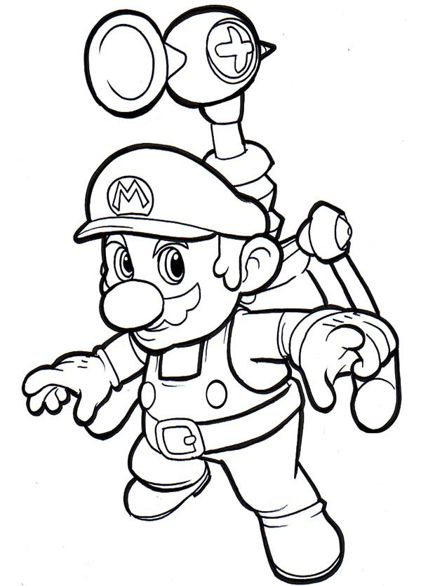 mario colouring in