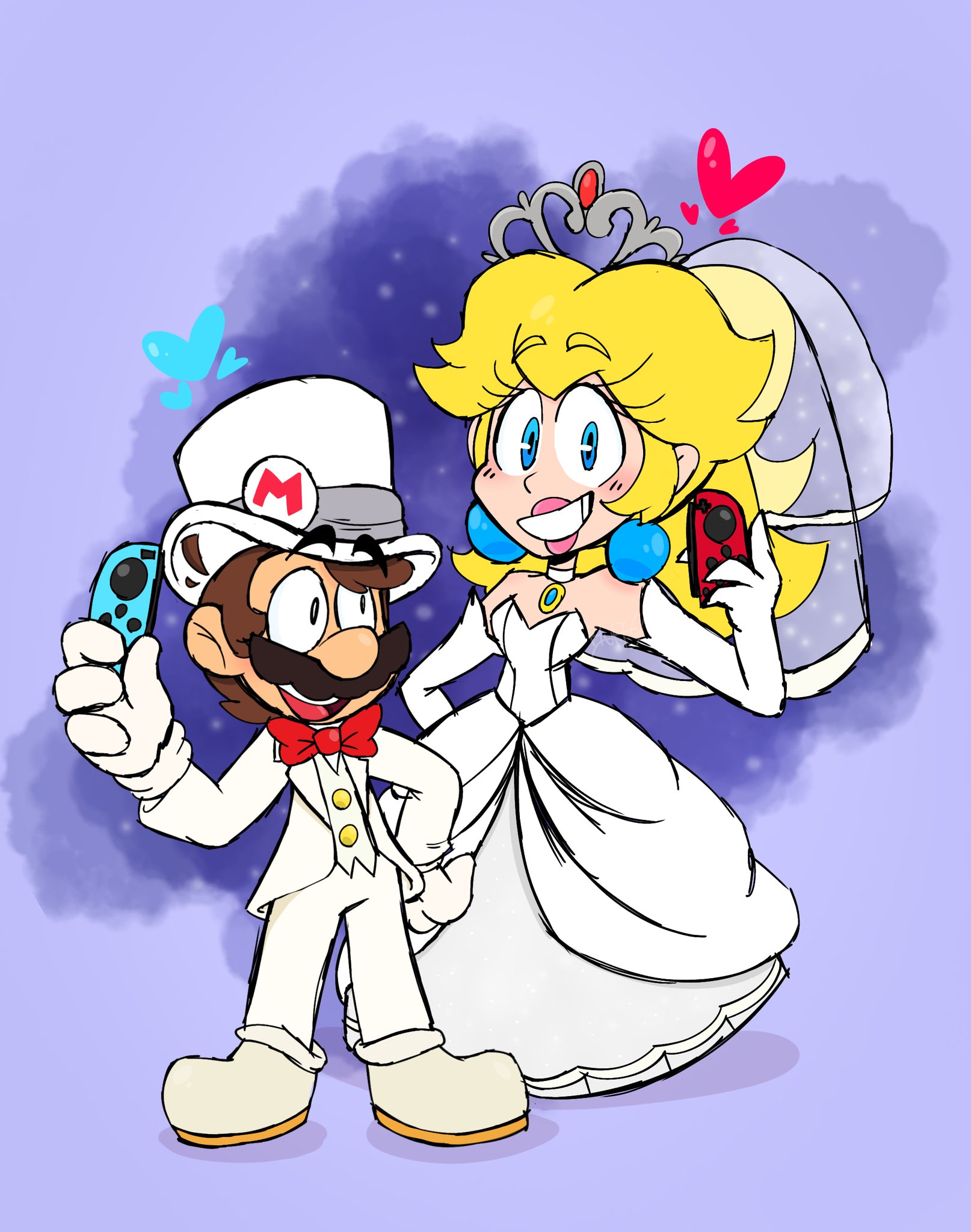 mario x peach