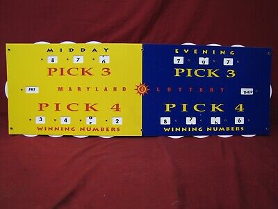 maryland lottery pick 3 / pick 4