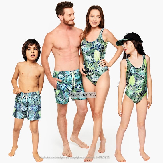 matching swimwear family