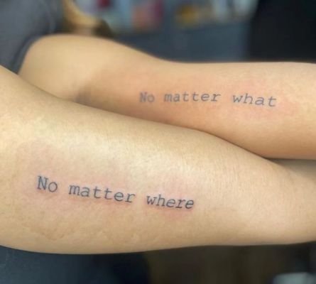 matching tattoos mom and son