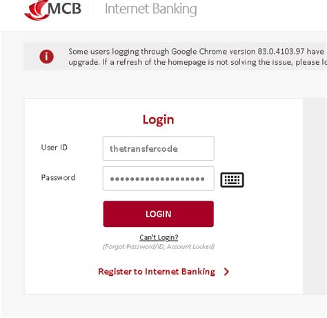 mcb digital banking