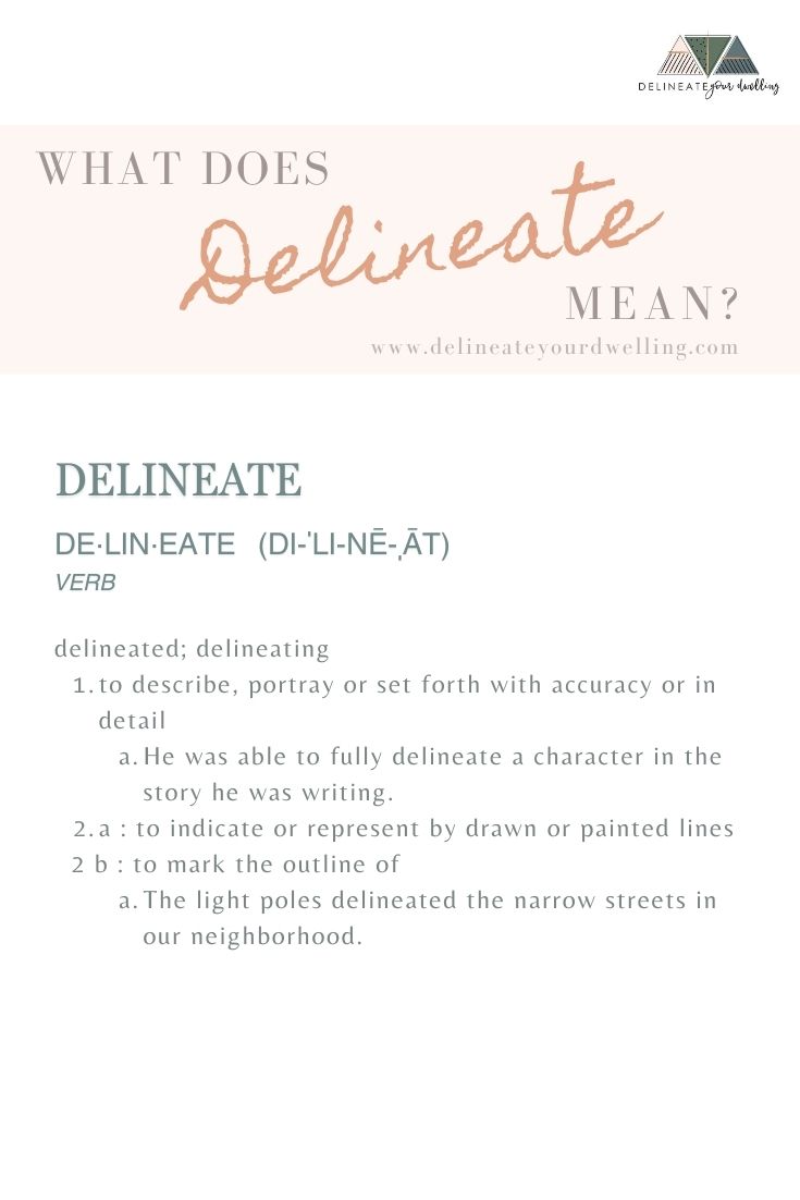 meaning of delineated in english