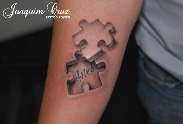 meaningful puzzle piece tattoo