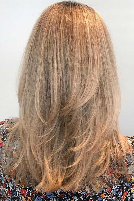 medium length long layered hairstyles