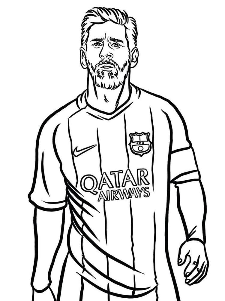 messi coloring page