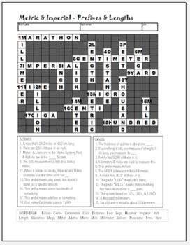 metric feet crossword