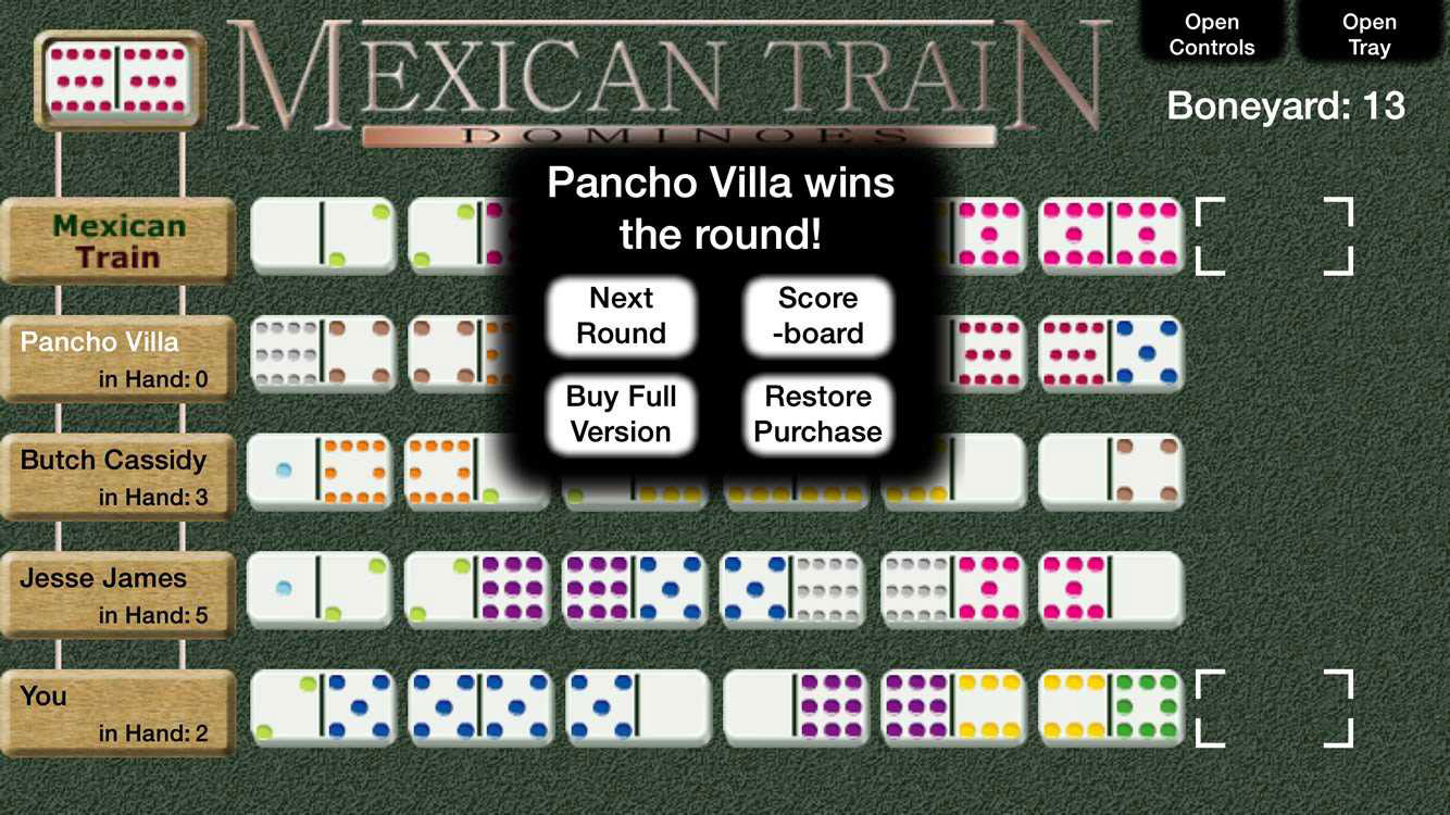 mexican train dominoes game online