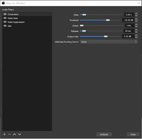 mic filters streamlabs obs