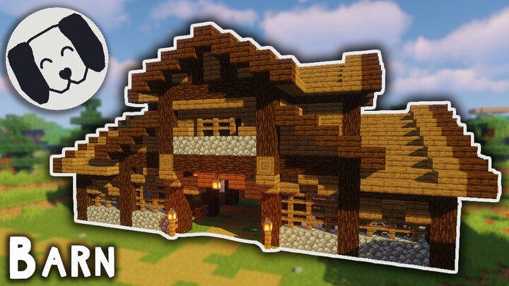 minecraft barn tutorial