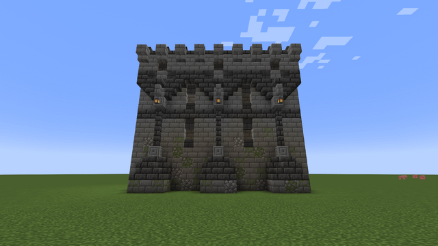 minecraft castle wall design