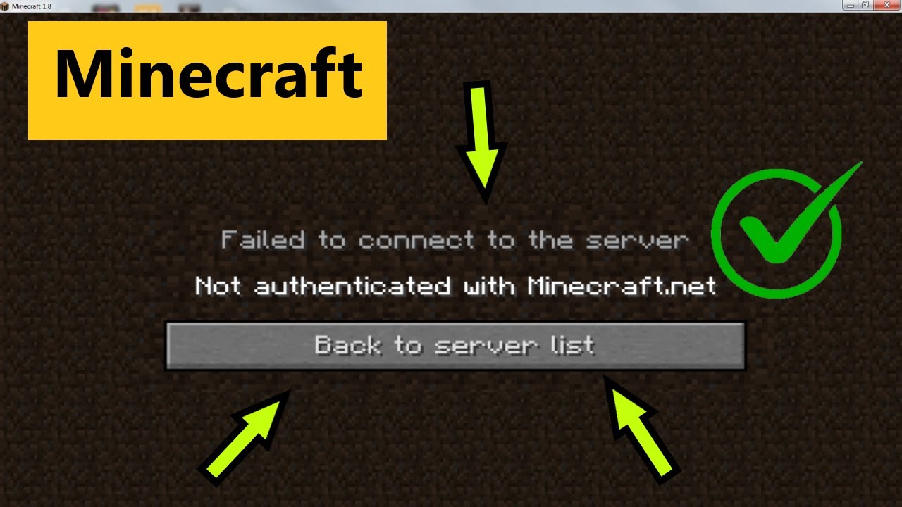 minecraft how to fix not authenticated with minecraft net