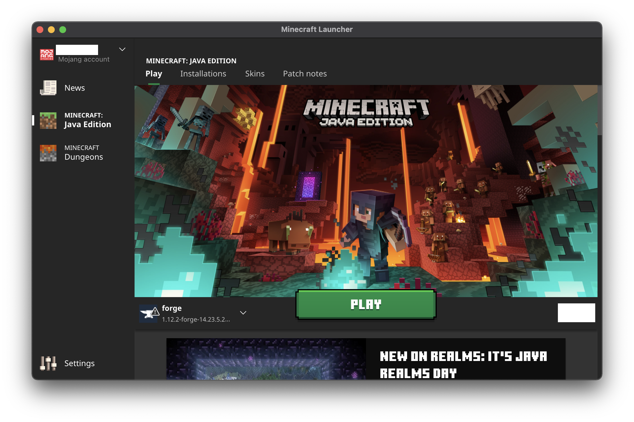 minecraft java edition launcher