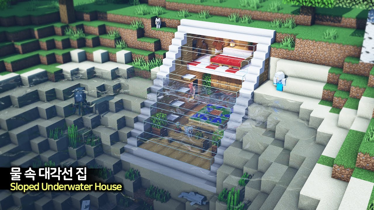 minecraft slope house