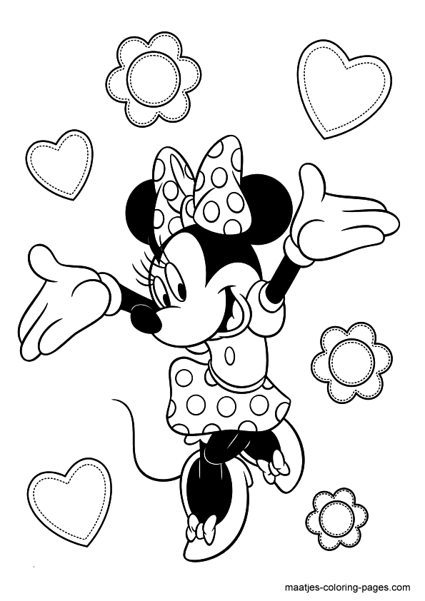 minnie mouse para colorear e imprimir