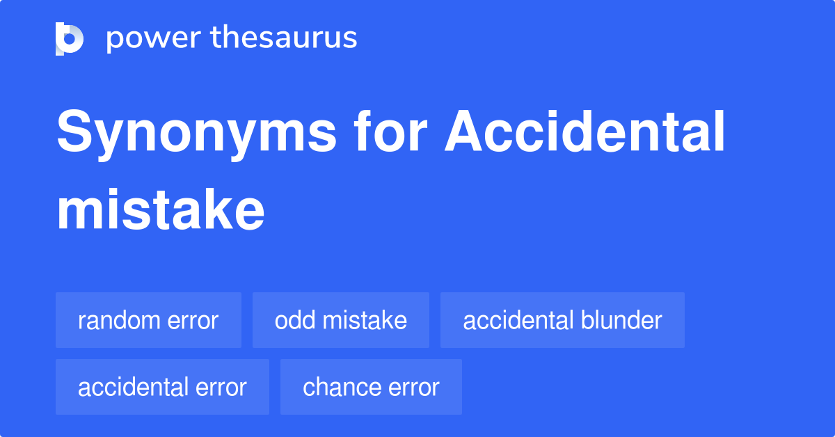 mistake thesaurus