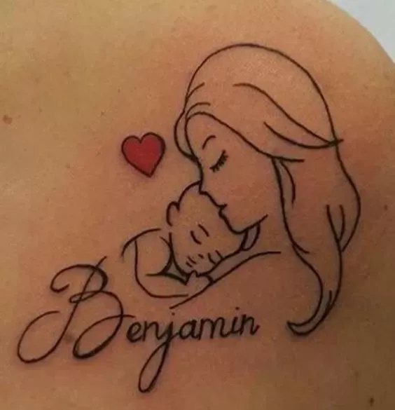 mom baby tattoo designs