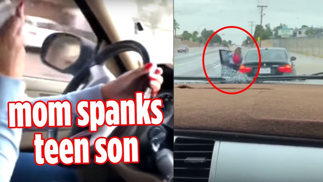 mom gets spanked by son