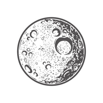 moon vector art