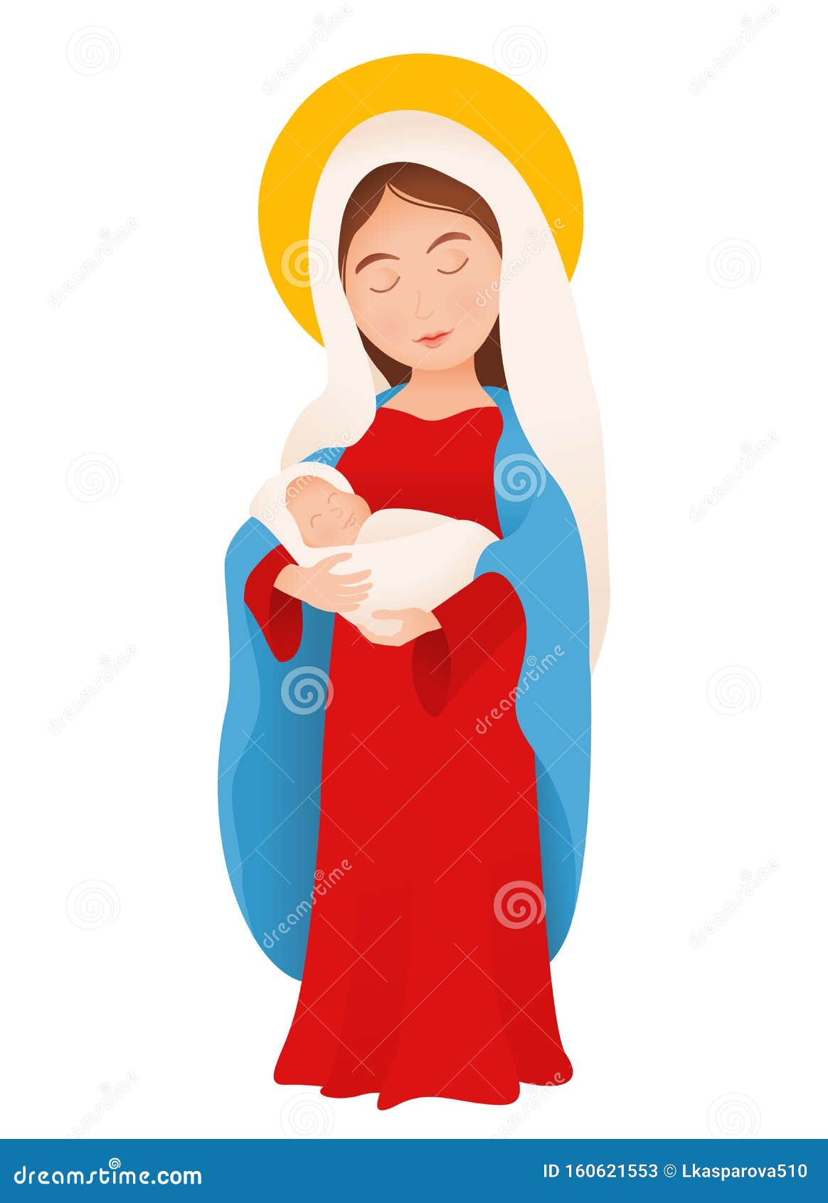 mother mary cartoon images