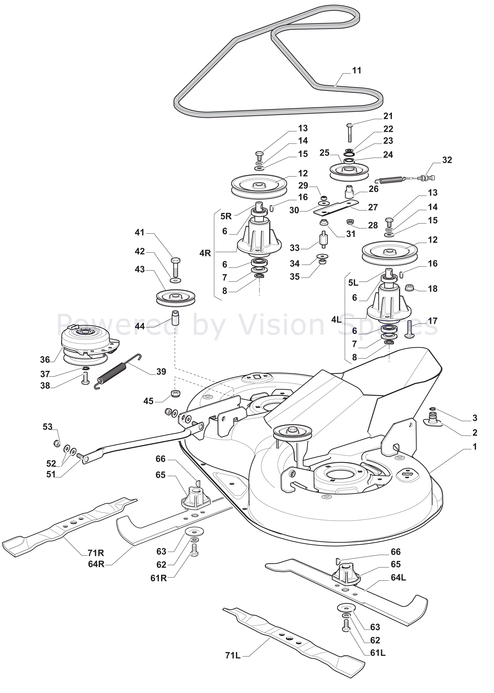 mountfield mowers parts