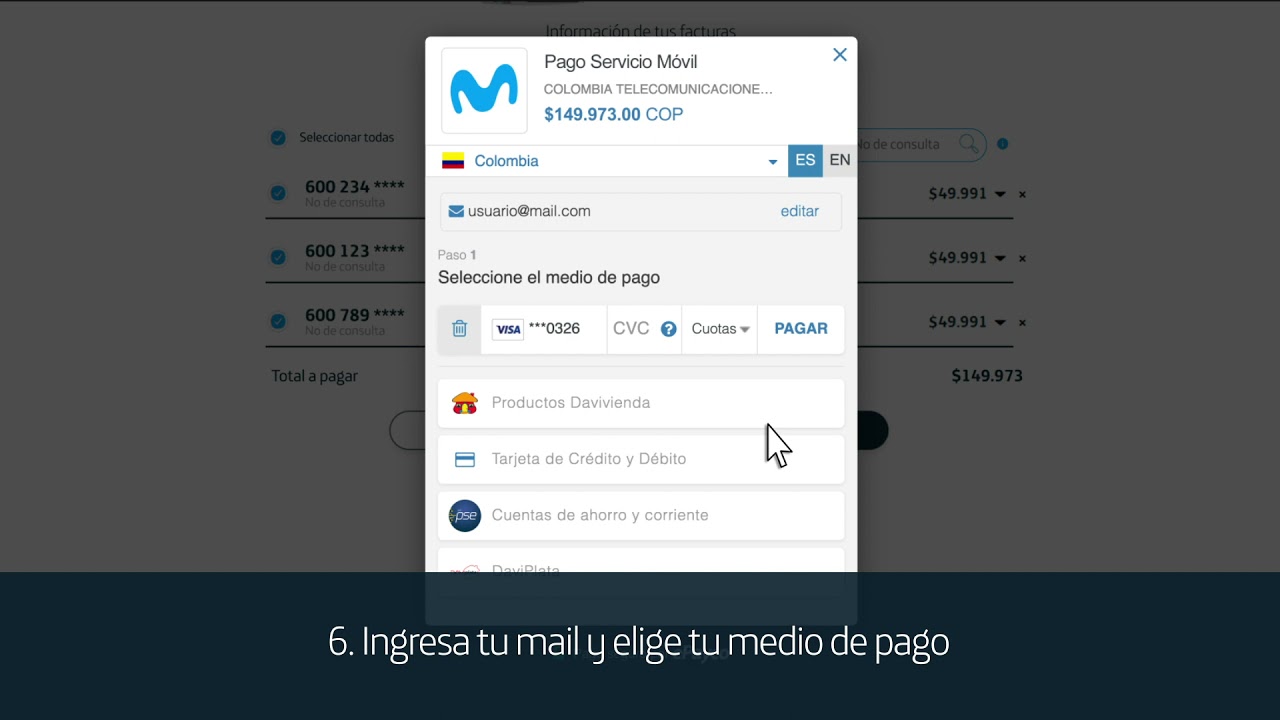 movistar pagar colombia