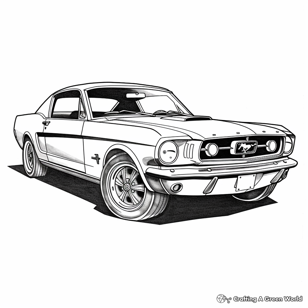 mustang coloring pages