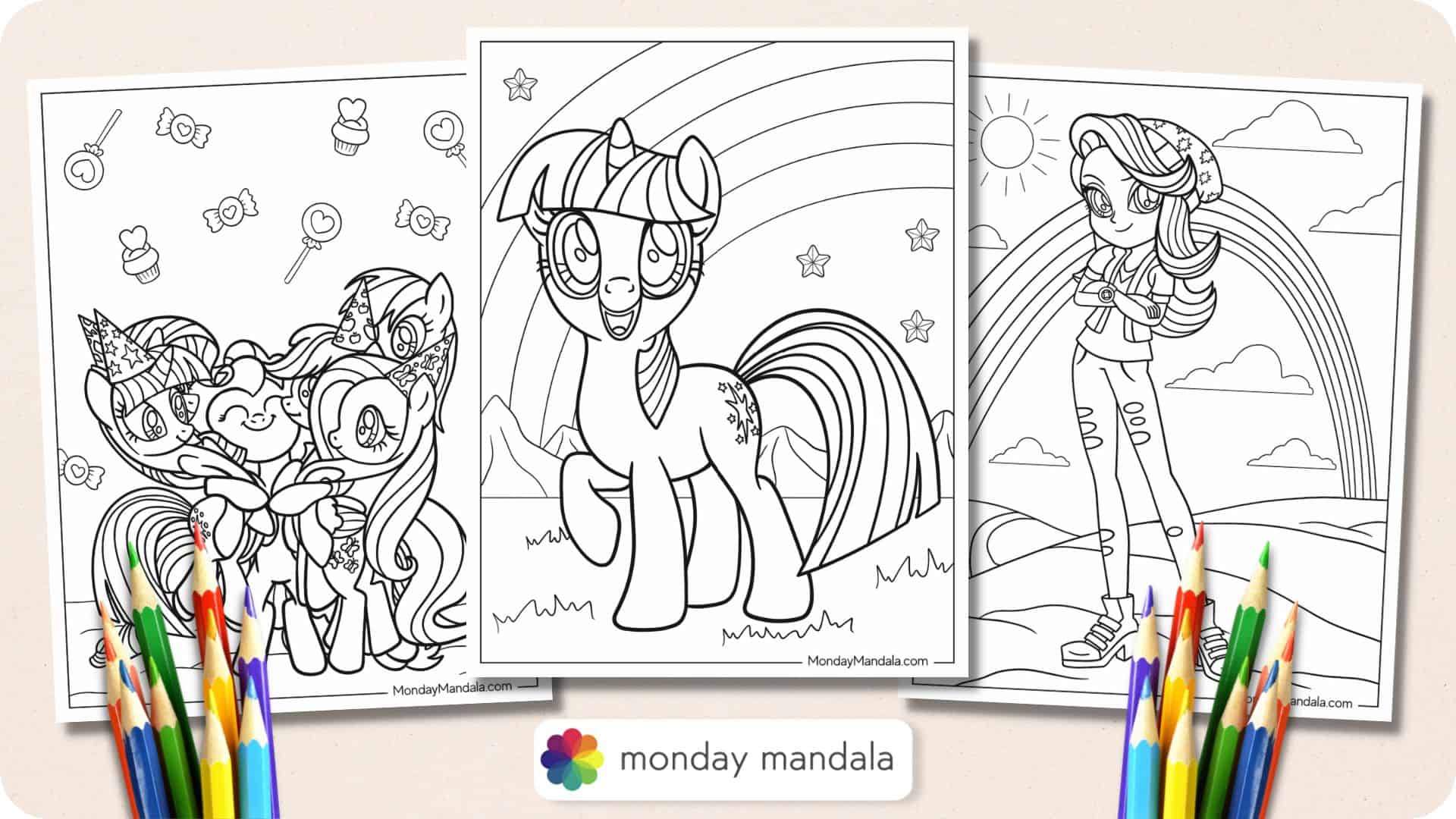 my little pony colouring page