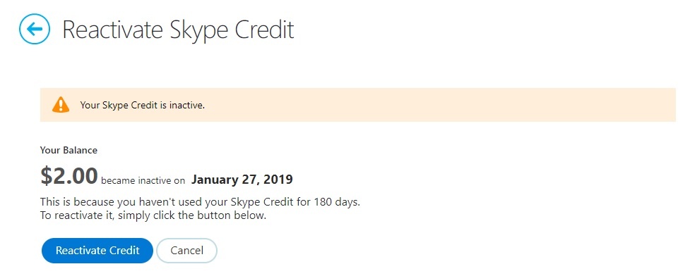 my skype credit disappeared