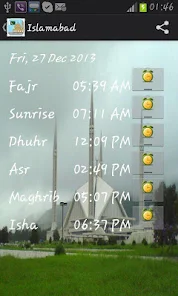 namaz timing in islamabad