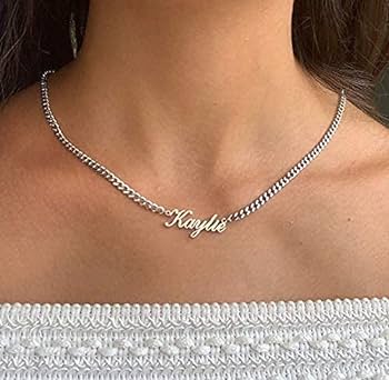 name necklace sterling silver