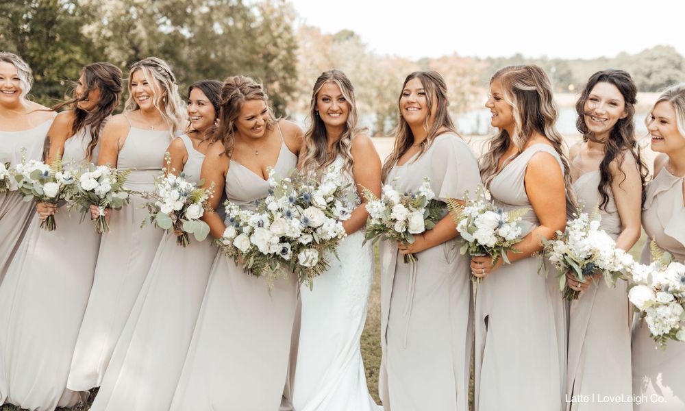 natural bridesmaid dresses