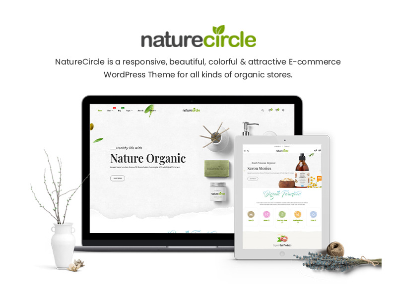 nature circle wordpress theme