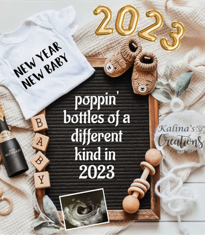 new years pregnancy announcement