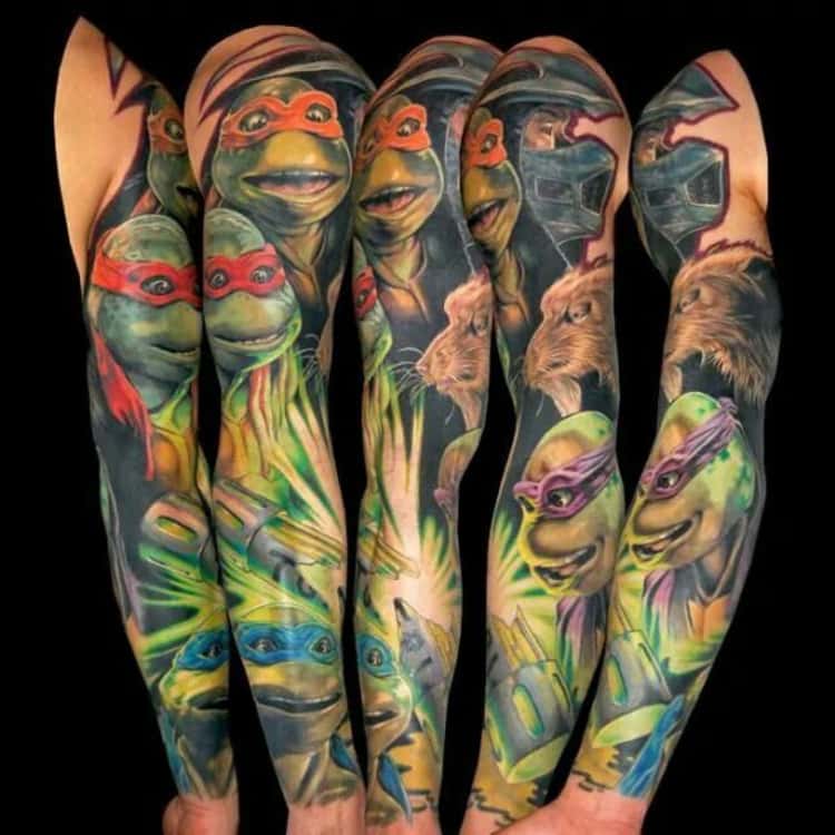 ninja turtles tattoos designs