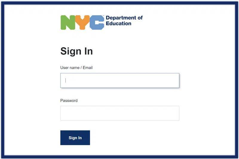 nyc doe email sign in