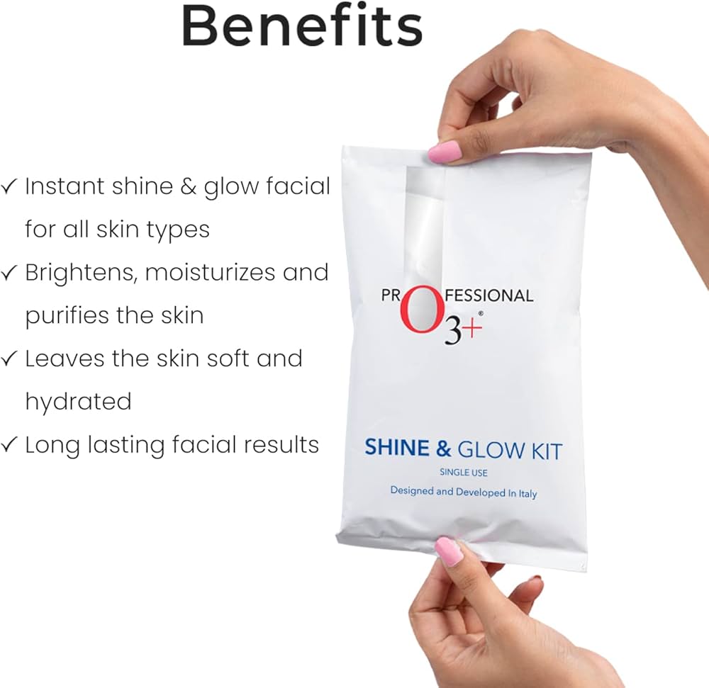 o3+ shine and glow facial kit
