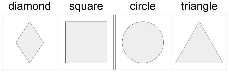 odd one out circle triangle square hexagon