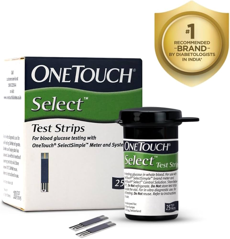 one touch select plus strips 25 price