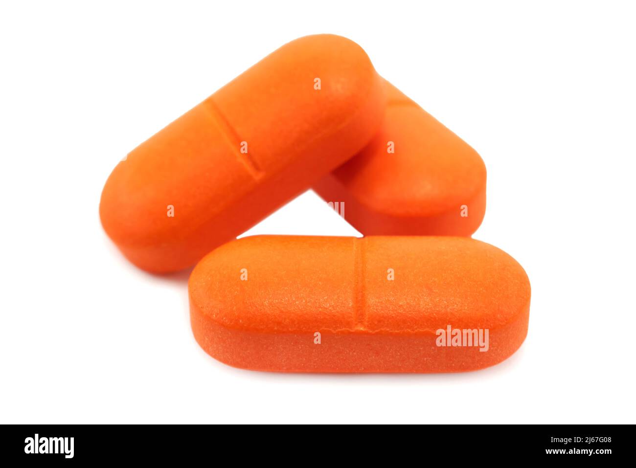 orange colored pills