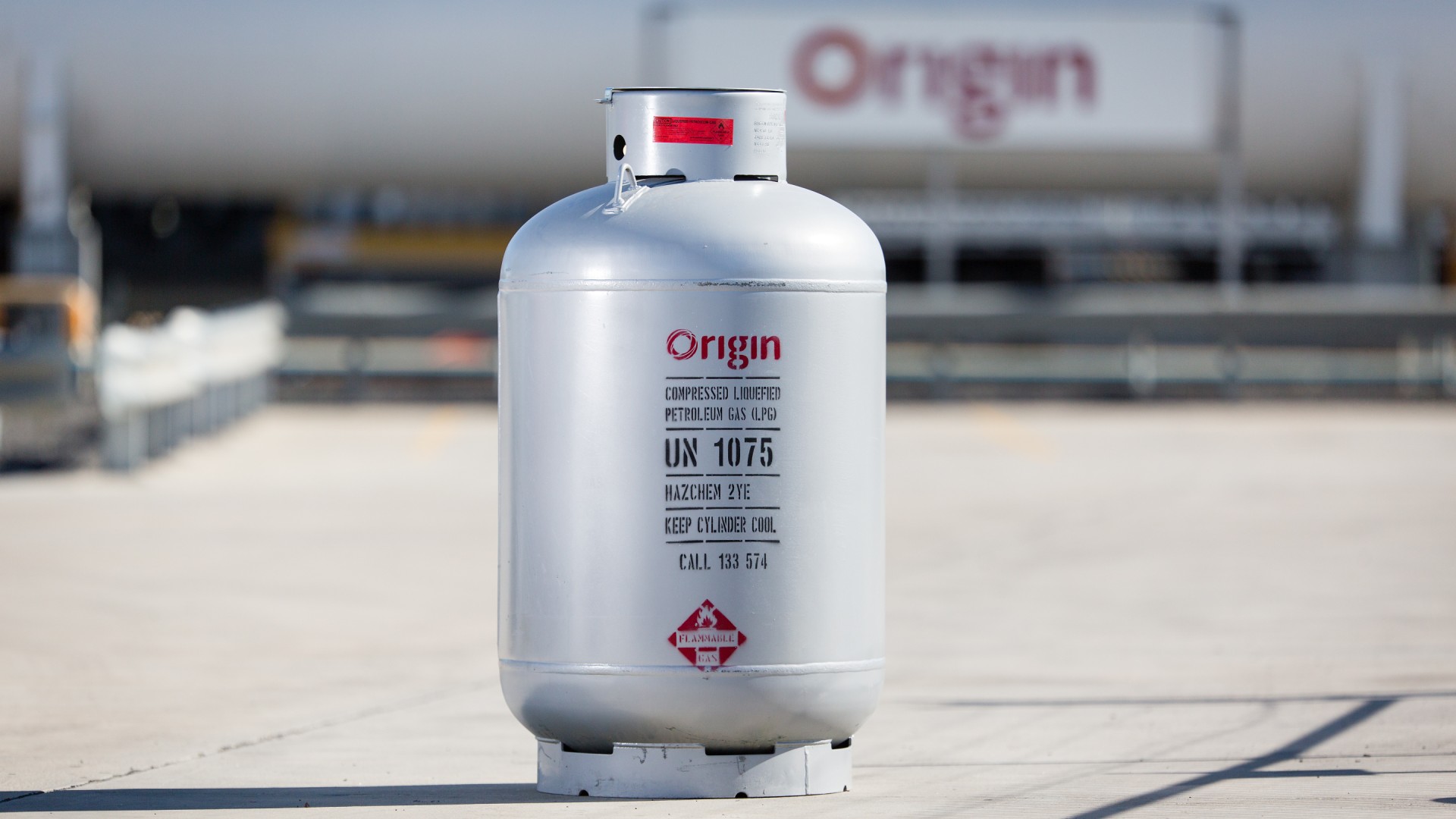 order origin gas bottle
